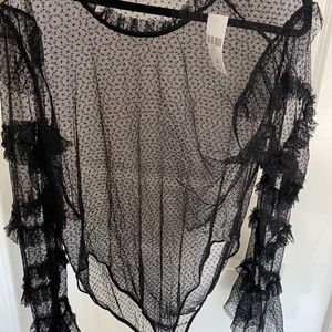 NWT sheer bodysuit